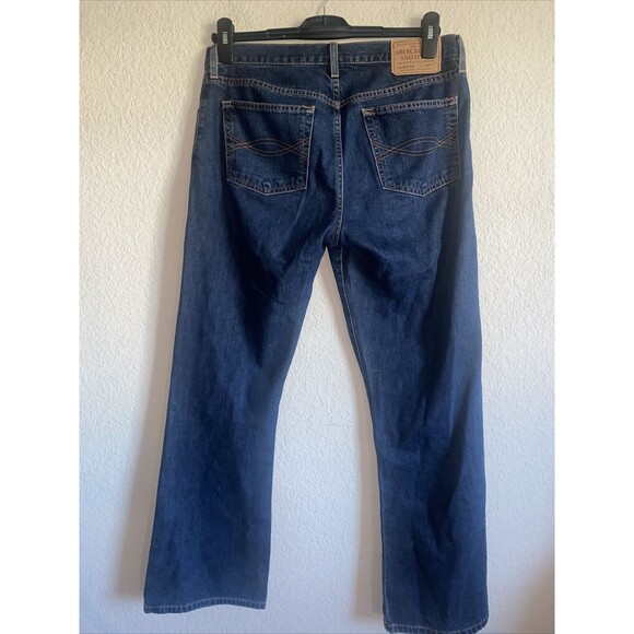 Abercrombie and Fitch Women bootcut Jeans wide leg 1892 Button Fly 10 R  90s - Picture 6 of 9